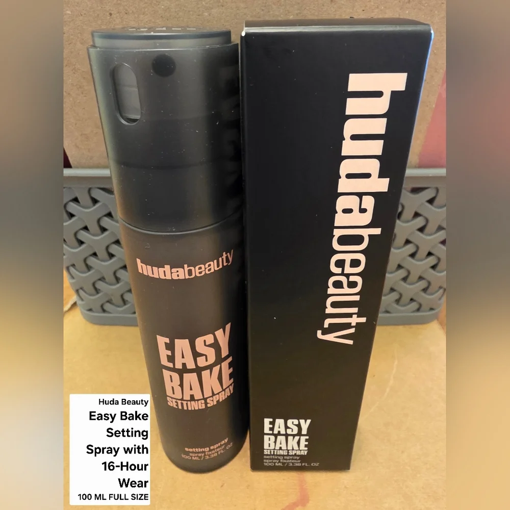 Huda Beauty Easy Bake Setting Spray with 16-Hour Wear 100 ML FULL SIZE. BNIB